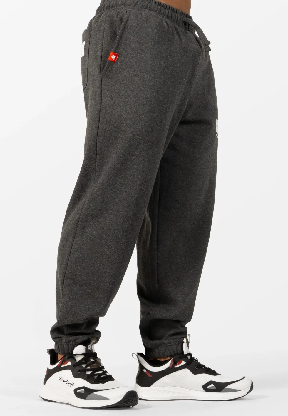 Gorilla Wear Classic Oversized Sweatpants - Donkergrijs Gemeleerd