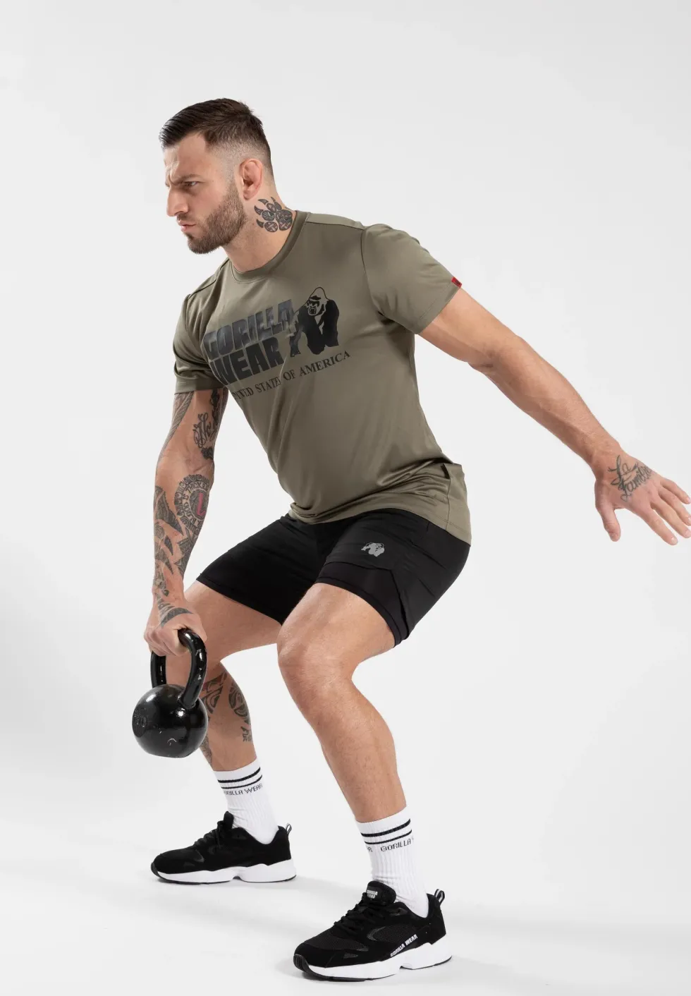 Gorilla Wear Classic Training T-shirt - Legergroen