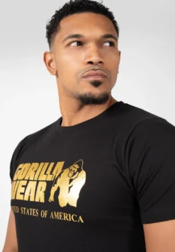 Gorilla Wear Classic T-shirt - Zwart/Goud