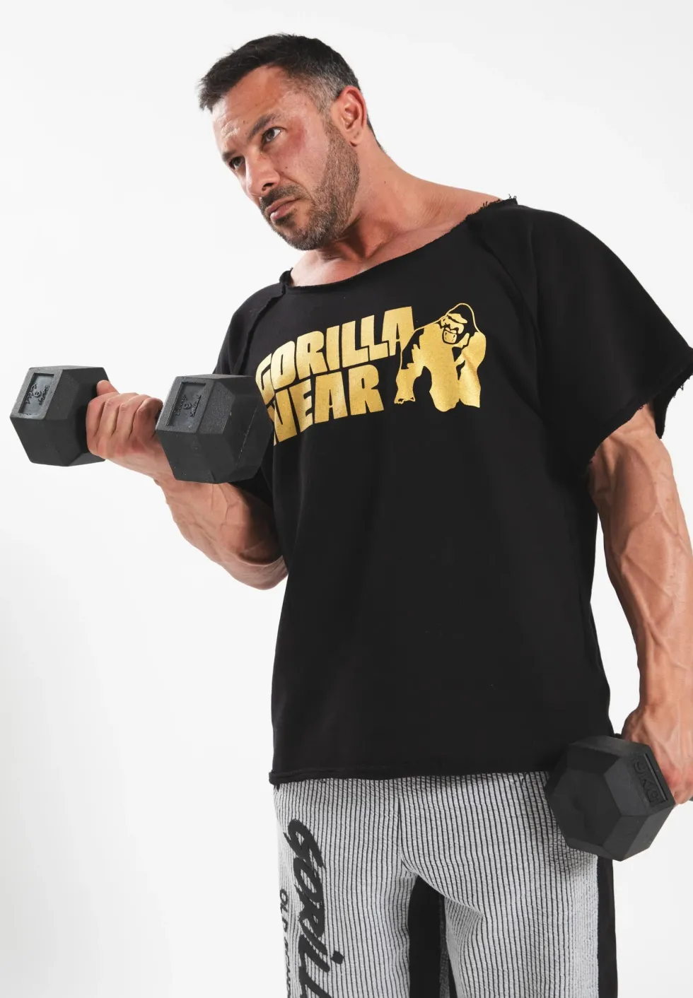 Gorilla Wear Classic Work Out Top - Zwart/Goud