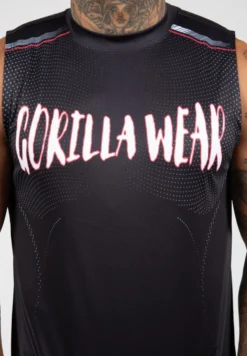 Gorilla Wear Clayton Tank Top - Zwart/Rood