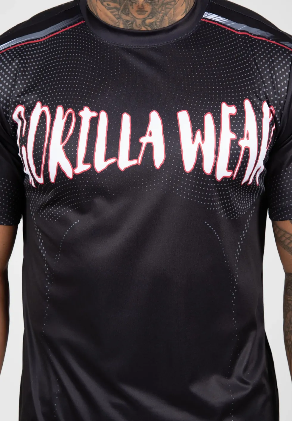 Gorilla Wear Clayton T-shirt - Zwart/Rood