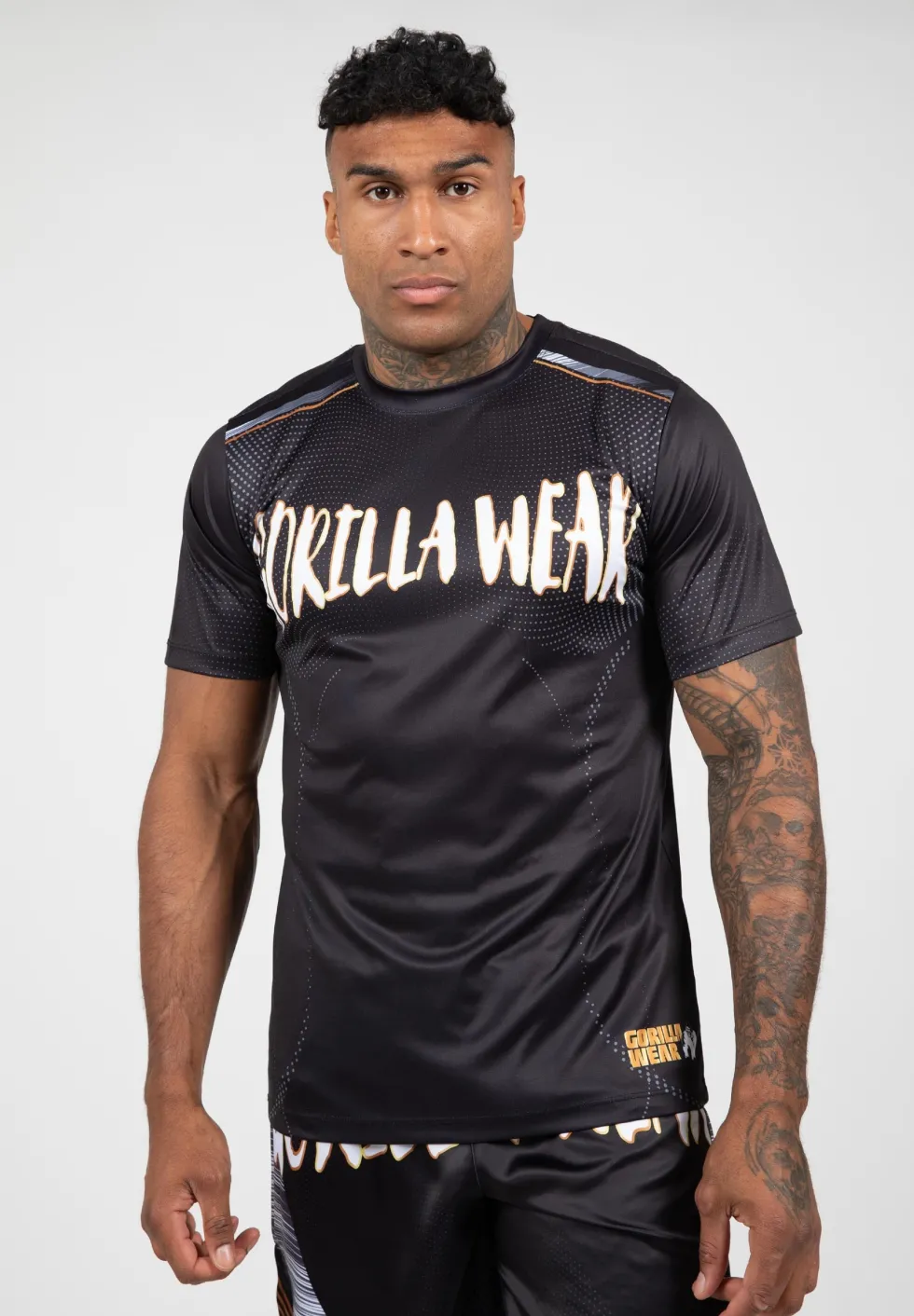 Gorilla Wear Clayton T-shirt - Zwart/Goud