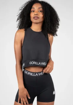 Gorilla Wear Colby Cropped Tank Top - Zwart - M