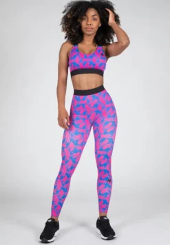 Gorilla Wear Colby Legging - Blauw/Roze