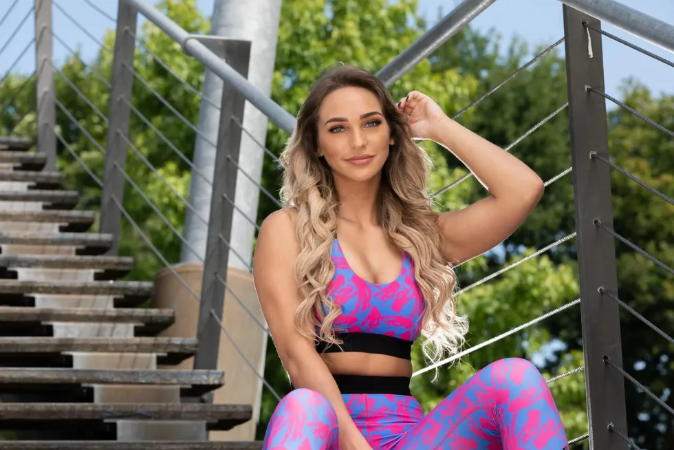 Gorilla Wear Colby Legging - Blauw/Roze