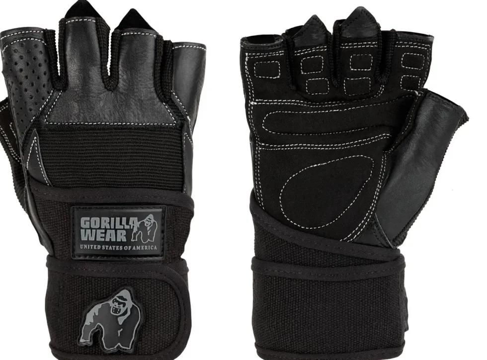 Gorilla Wear Dallas Wrist Wrap Handschoenen - Fitness Handschoenen - Zwart