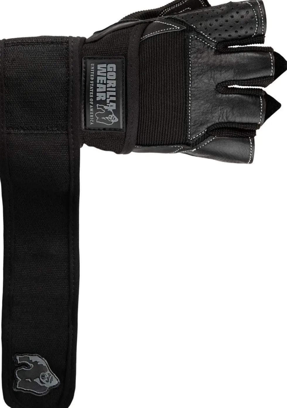 Gorilla Wear Dallas Wrist Wrap Handschoenen - Fitness Handschoenen - Zwart