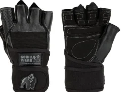 Gorilla Wear Dallas Wrist Wrap Handschoenen - Fitness Handschoenen - Zwart