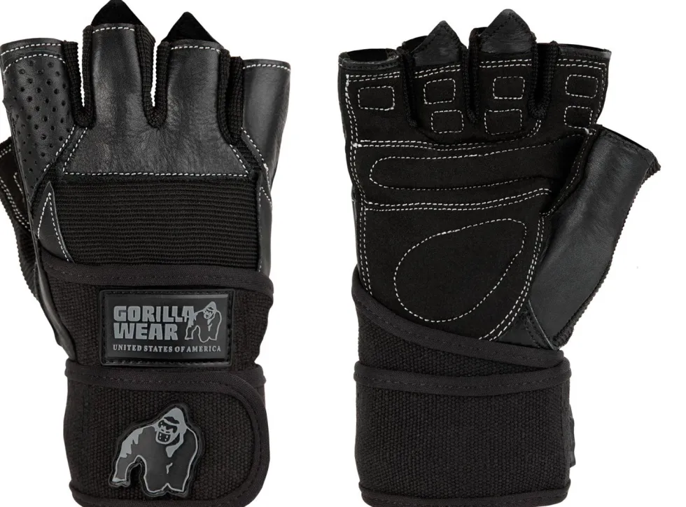 Gorilla Wear Dallas Wrist Wrap Handschoenen - Fitness Handschoenen - Zwart