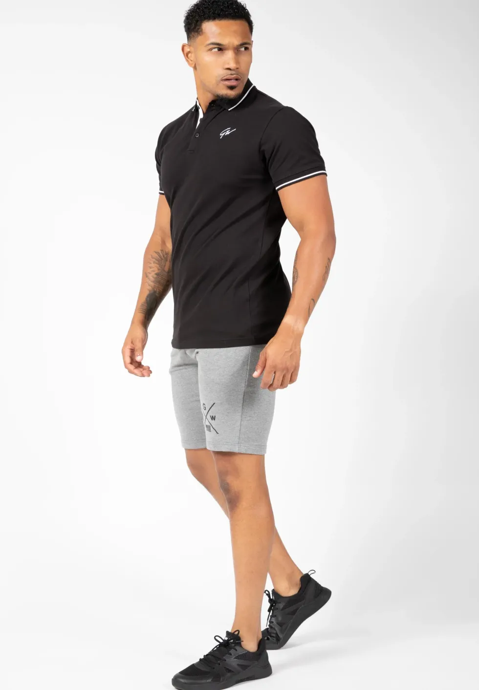 Gorilla Wear Delano Polo - Zwart/Wit