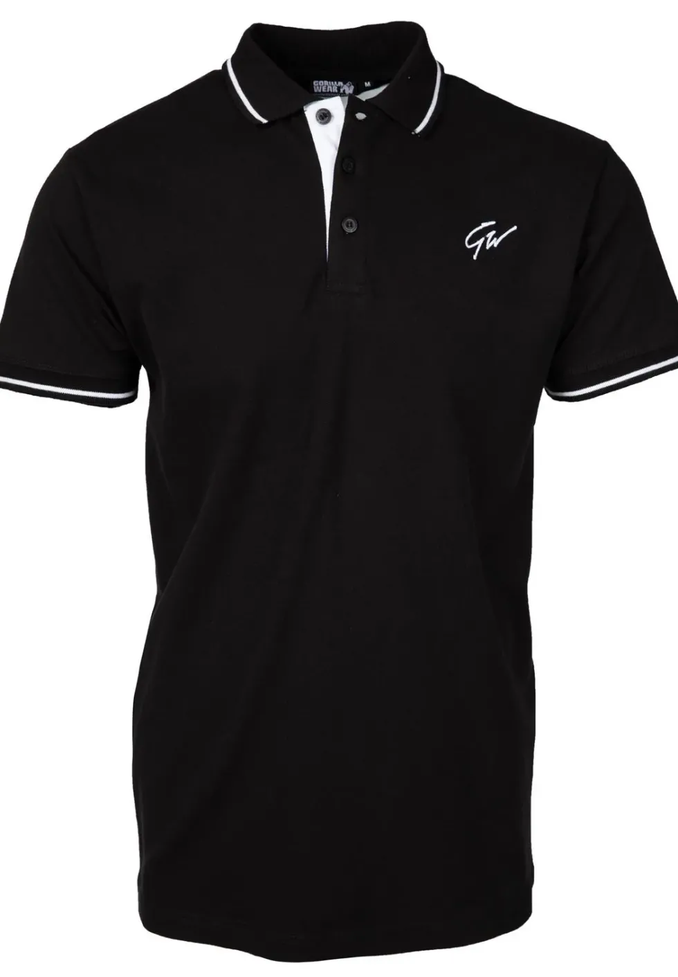 Gorilla Wear Delano Polo - Zwart/Wit