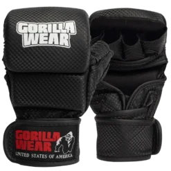 Gorilla Wear Ely MMA Bokshandschoenen - Zwart/Wit