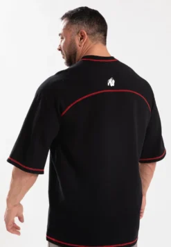 Gorilla Wear Finley Oversized T-shirt - Zwart/Rood