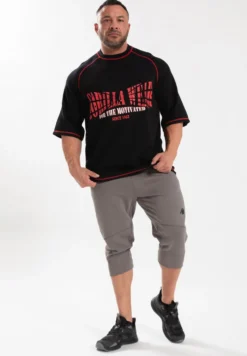 Gorilla Wear Finley Oversized T-shirt - Zwart/Rood
