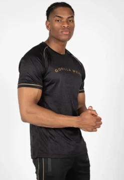 Gorilla Wear Fremont T-shirt - Zwart/Goud