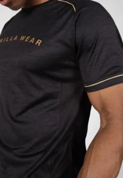 Gorilla Wear Fremont T-shirt - Zwart/Goud