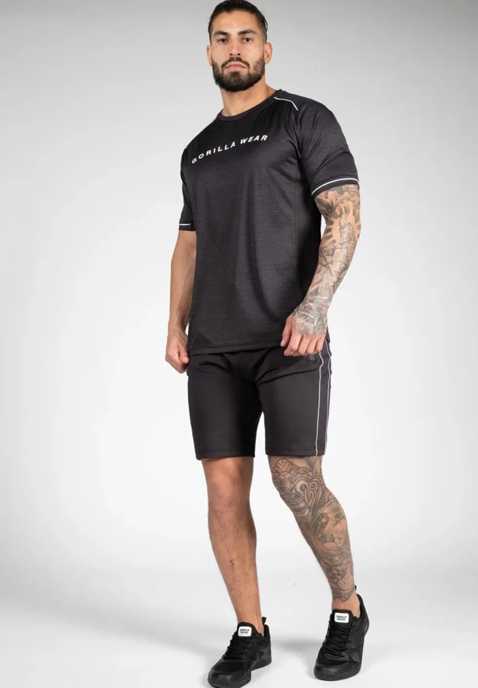 Gorilla Wear Fremont T-shirt - Zwart/Wit