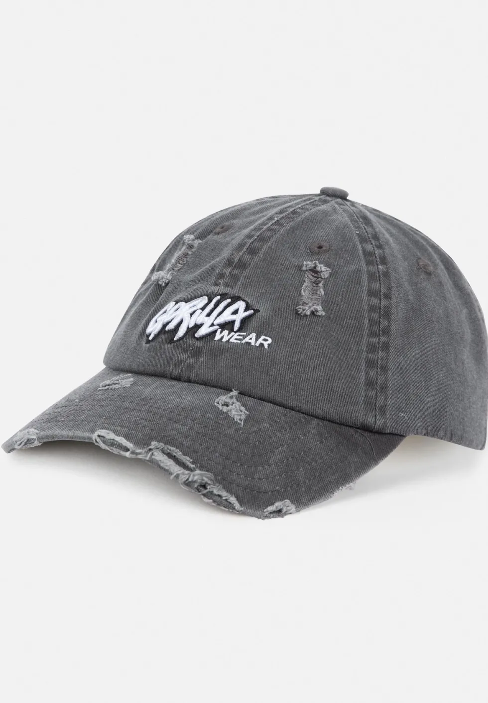 Gorilla Wear Galway Distressed Cap - Pet - Washed Grijs