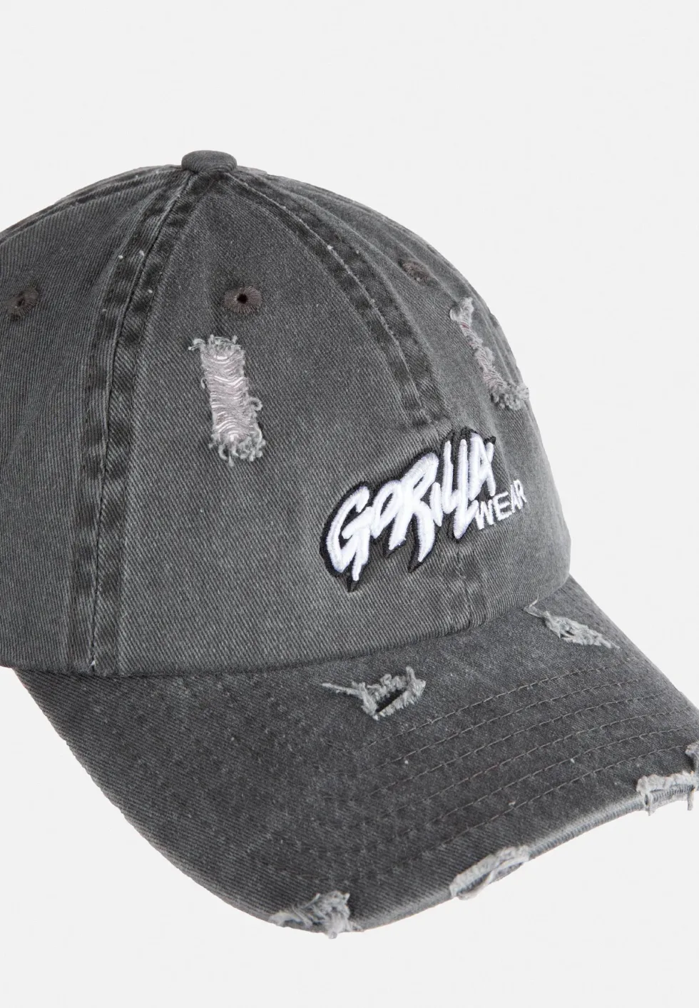 Gorilla Wear Galway Distressed Cap - Pet - Washed Grijs
