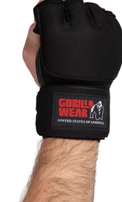 Gorilla Wear Gel Handschoenen met Omslag - Zwart/Wit