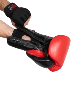 Gorilla Wear Gel Handschoenen met Omslag - Zwart/Wit