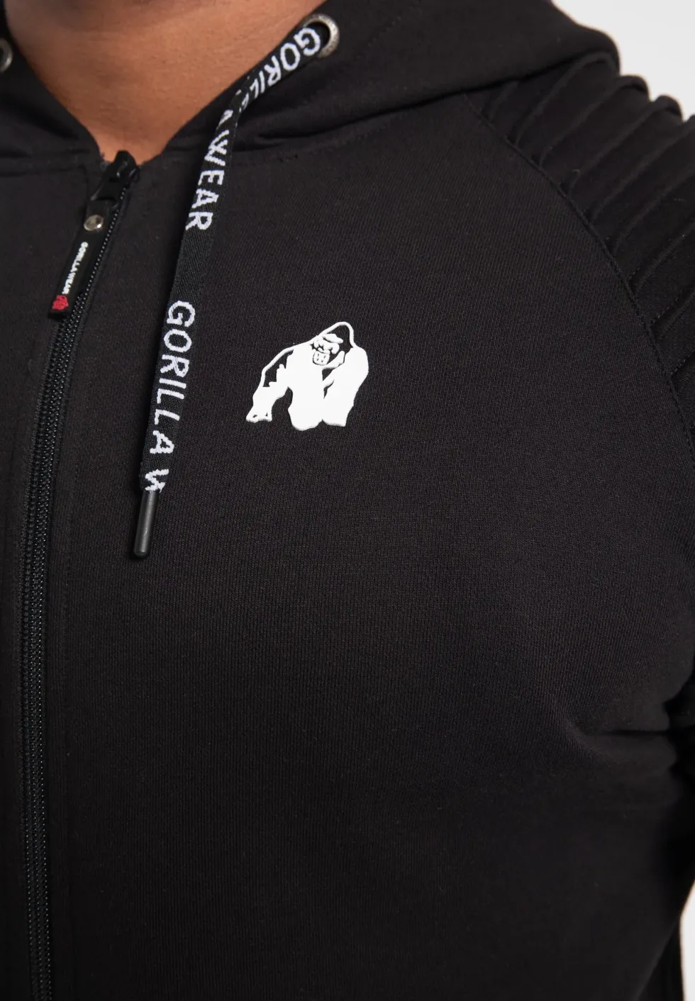 Gorilla Wear Georgia Vest met Capuchon - Zwart