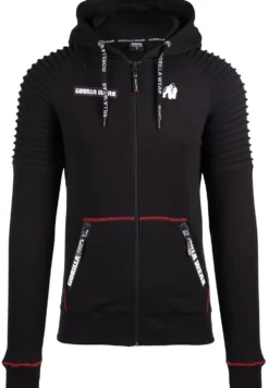 Gorilla Wear Georgia Vest met Capuchon - Zwart