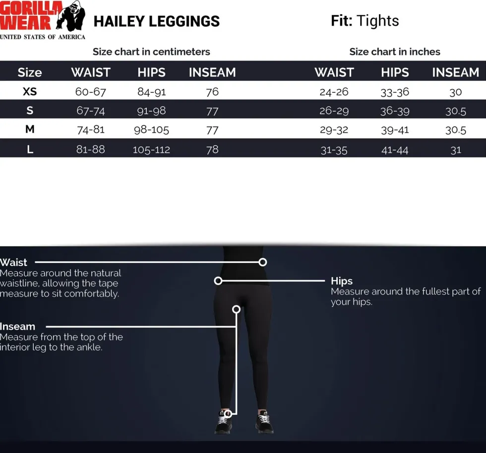 Gorilla Wear Hailey Leggings - Zwart