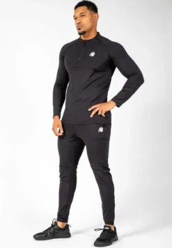 Gorilla Wear Hamilton Hybrid Longsleeve - Zwart
