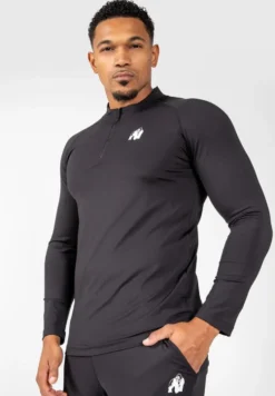 Gorilla Wear Hamilton Hybrid Longsleeve - Zwart