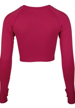Gorilla Wear Hilton Seamless Cropped Longsleeve - Fuchsia