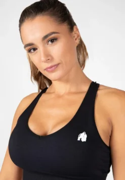 Gorilla Wear Hilton Seamless Sportbeha - Zwart