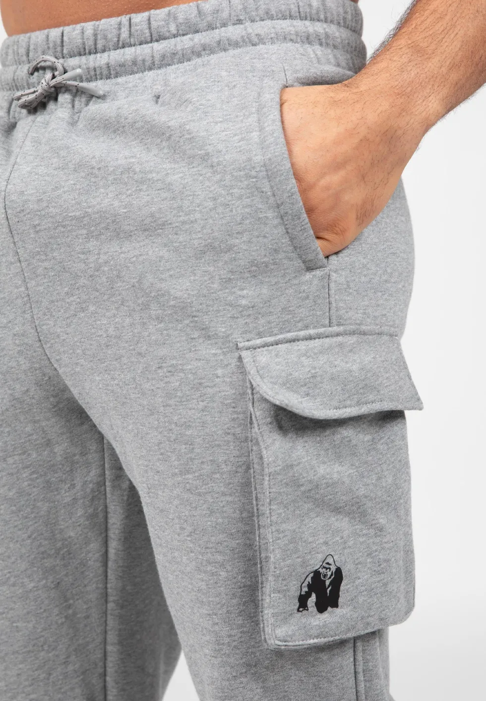 Gorilla Wear Hudson Cargo Joggingbroek - Grijs Gemeleerd