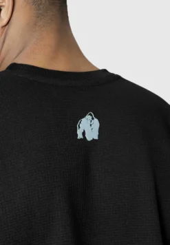 Gorilla Wear Idaho Oversized Waffle T-shirt - Zwart