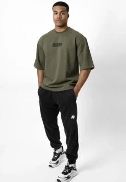 Gorilla Wear Idaho Oversized Waffle T-shirt - Legergroen