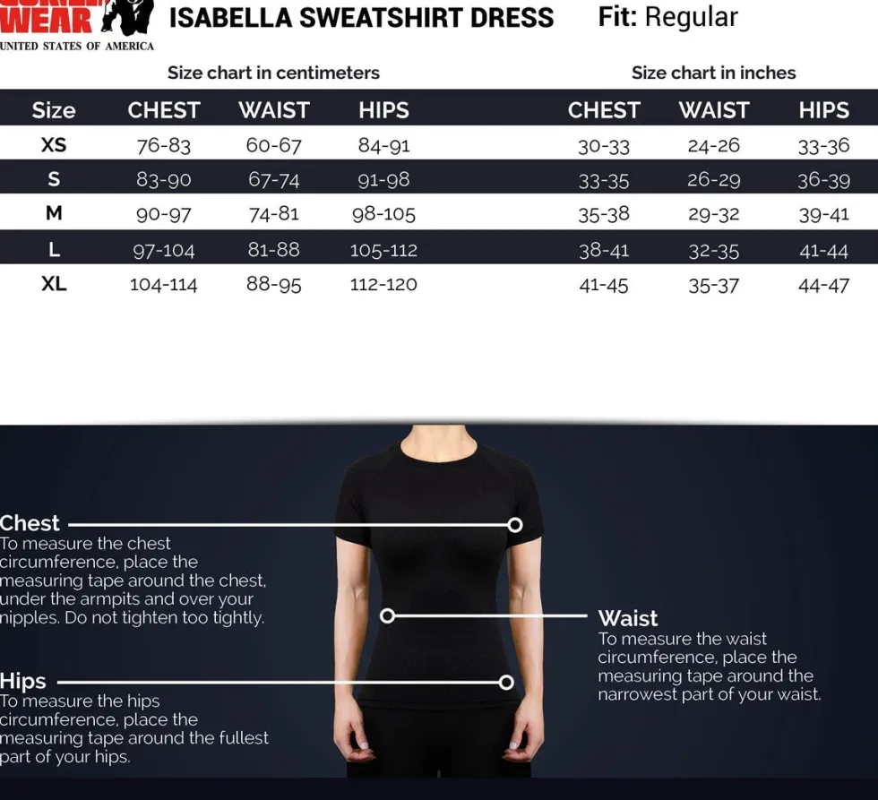Gorilla Wear Isabella Sweatshirt Jurk - Beige
