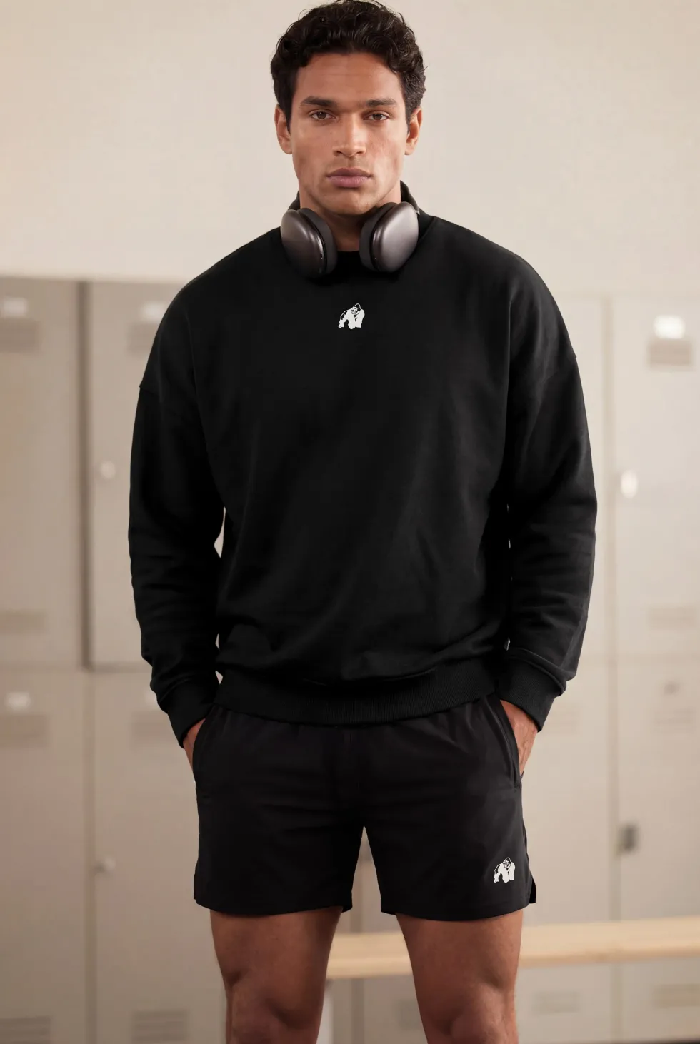 Gorilla Wear Leeds Oversized Sweater - Zwart