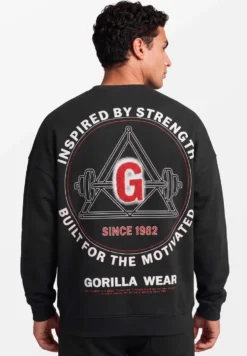 Gorilla Wear Leeds Oversized Sweater - Zwart