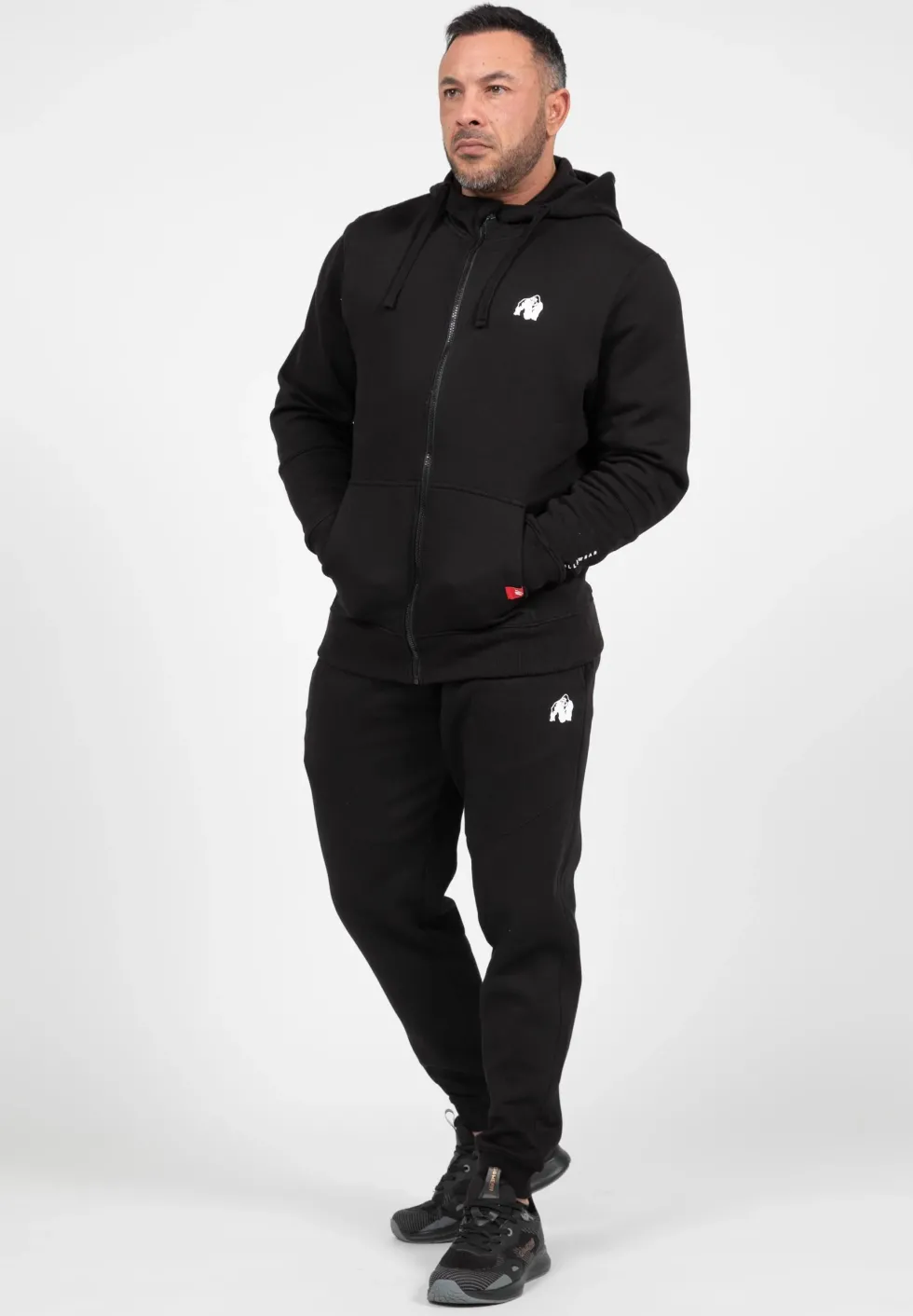 Gorilla Wear Leon Vest met Capuchon - Zwart