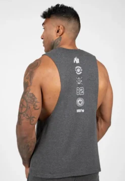 Gorilla Wear Lopez Drop Armhole Tank Top - Donkergrijs