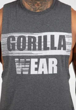 Gorilla Wear Lopez Drop Armhole Tank Top - Donkergrijs