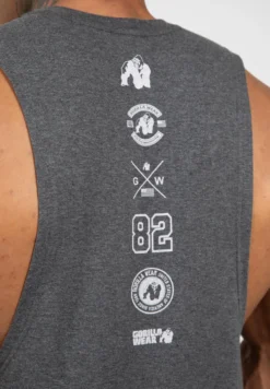 Gorilla Wear Lopez Drop Armhole Tank Top - Donkergrijs