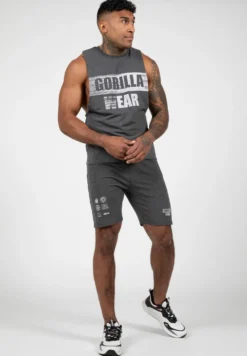 Gorilla Wear Lopez Drop Armhole Tank Top - Donkergrijs