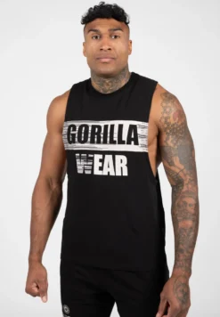 Gorilla Wear Lopez Drop Armhole Tank Top - Zwart