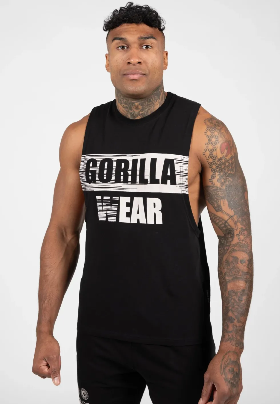 Gorilla Wear Lopez Drop Armhole Tank Top - Zwart