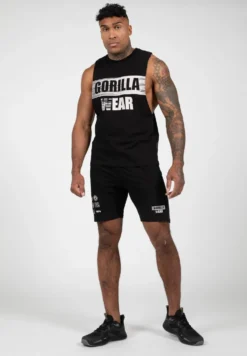 Gorilla Wear Lopez Drop Armhole Tank Top - Zwart