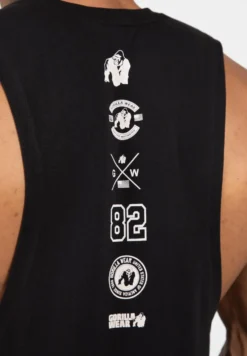 Gorilla Wear Lopez Drop Armhole Tank Top - Zwart