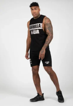 Gorilla Wear Lopez Drop Armhole Tank Top - Zwart