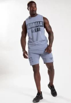 Gorilla Wear Lopez Drop Armhole Tank Top - Stonewash Blauw